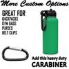 LaserGram Personalized Water Bottle, Wheelchair Fencing, Stainless Steel Double Wall Vacuum Insulated with Flip Top Straw, Custom Engraved Gift (32oz / 950ml Green) view 4