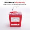 Alcedo Sharps Container for Home and Professional Use 2 Quart (5-Pack), Biohazard Needle and Syringe Disposal, Medical Grade view 2