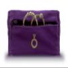 RingHero Wristband Ring Holder: Secure Wedding & Engagement Ring Pouch for Gym, Travel & Work | Prevent Loss & Damage | Hidden Zippered Pocket for Valuables | 4-Way Stretch - Purple view 1