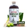 Healing Noni - 100% Pure RAW Noni Juice - USDA Organic, Premium Strength, Cold Pressed, Hawaiian-Grown Superfood - (32oz, 1 Pack) view 1