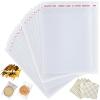 10" x 13" Large Clear Resealable Cellophane Bags 300 pcs, Self-sealing Clear Bags for Packaging Products Self-adhesive Cello Bags for Clothes, T-shirts, Pants and Gifts, 300 ct in Bulk view 1