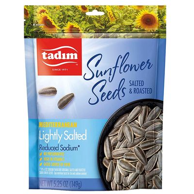 Tadim Mediterranean Black Sunflower Seeds Lightly Salted, 1 Pack (5.25 Ounce), Keto Friendly, NON GMO, Vegan