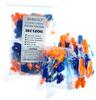 12 Pairs Corded Silicone Ear Plugs - Individually Wrapped - Reusable Noise Cancelling Earplugs for Hearing Protection - Shooting Range Noise Reduction, Construction Work, Hunting Ear Protection view 1