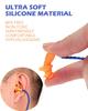 12 Pairs Corded Silicone Ear Plugs - Individually Wrapped - Reusable Noise Cancelling Earplugs for Hearing Protection - Shooting Range Noise Reduction, Construction Work, Hunting Ear Protection view 4
