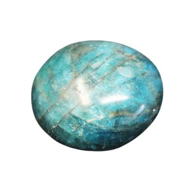 1 Pcs Blue Apatite Hand Polished Stones: Palm Stone, Blue Apatite Pebble Stone