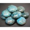 1 Pcs Blue Apatite Hand Polished Stones: Palm Stone, Blue Apatite Pebble Stone view 2