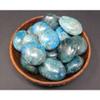 1 Pcs Blue Apatite Hand Polished Stones: Palm Stone, Blue Apatite Pebble Stone view 3