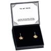The More time we Spend Together Grows Our Love More Each Day, Honey This is a! Wife Sunflower Earrings, Fun Wife, Jewelry for Wife view 1