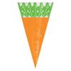 Adorable Carrot Cello Treat Bags - 11" x 6" (Pack of 15) - Perfect for Festive Occasions view 1
