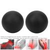 Alvinlite Massage Ball, 2PCS Silicone Massage Ball Yoga Fitness Ball Training Equipment for Pain Stress Relief Trigger Point Therapy (Black) view 3