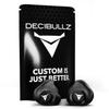 Decibullz 25-Decibel Noise-Reduction Earplugs for Hearing Protection, Custom-Molded Reusable Earplugs for Noise Sensitivity & Flights, Black view 1