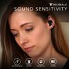 Decibullz 25-Decibel Noise-Reduction Earplugs for Hearing Protection, Custom-Molded Reusable Earplugs for Noise Sensitivity & Flights, Black view 3