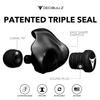 Decibullz 25-Decibel Noise-Reduction Earplugs for Hearing Protection, Custom-Molded Reusable Earplugs for Noise Sensitivity & Flights, Black view 4