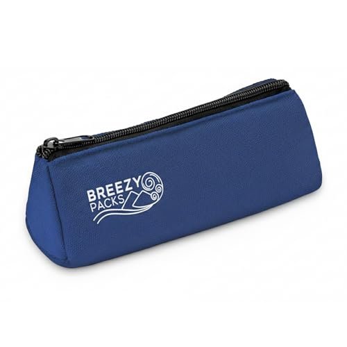 BreezyPacks Smart Insulin Cooler Travel Case, No Icepacks | Insulin Pen and EpiPen Carry Medical Bag | TSA-Approved Diabetic Case | Keep Medicine at Room Temp. | Breezy Basic (Navy)