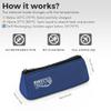 BreezyPacks Smart Insulin Cooler Travel Case, No Icepacks | Insulin Pen and EpiPen Carry Medical Bag | TSA-Approved Diabetic Case | Keep Medicine at Room Temp. | Breezy Basic (Navy) view 2