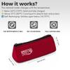 BreezyPacks Smart Insulin Cooler Travel Case, No Icepacks | Insulin Pen and EpiPen Carry Medical Bag | TSA-Approved Diabetic Case | Keep Medicine at Room Temp. | Breezy Basic (Red) view 2