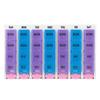 7 Days, Organiser, 7 Days 4 Times a Day 28 Compartments Organizer with Push Button (Blue) view 1