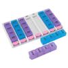 7 Days, Organiser, 7 Days 4 Times a Day 28 Compartments Organizer with Push Button (Blue) view 4