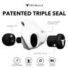 Decibullz 25-Decibel Noise-Reduction Earplugs for Hearing Protection, Custom-Molded Reusable Earplugs for Noise Sensitivity & Flights, White view 4