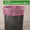 1.2 Gallon Small Trash Bags (420 Count) CCLINERS 1 Gallon Mini Garbage Bags 5l Bathroom Trash Can Liners (420 Bags, 6 Colors) view 3