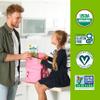 Gimme Seaweed Grab & Go Organic Premium Roasted Seaweed Snacks, Sea Salt & Avocado Oil, 5 Count Trayless, Keto, Vegan, Gluten-Free, Source of Omega3s, Healthy On-The-Go Snack for Kids & Adults view 4