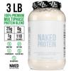 NAKED Protein Powder Blend - Whey, Casein and Egg Protein, Only 4 Ingredients, Non-GMO, No Soy, Gluten Free, No Artificial Sweeteners, Flavors Or Colors, Keto and Paleo Friendly - 3 LB view 3