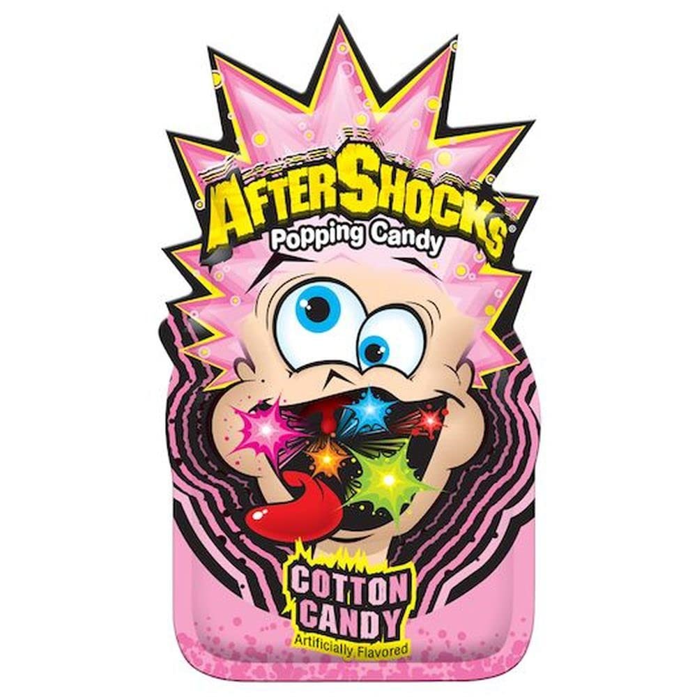 Aftershocks Cotton Candy Popping Candy - 24 per pack - 8 packs per case