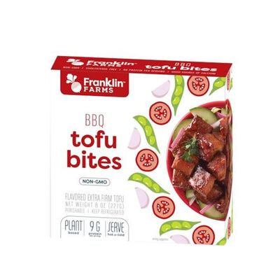 Franklin Farms Plant Based Barbecue Tofu Bites, 8 Ounce -- 6 per case