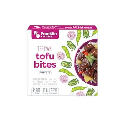 Franklin Farms Plant Based Teriyaki Tofu Bites, 8 Ounce -- 6 per case