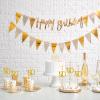 Labakita 50th Birthday Party Straw Decor, 50th Birthday Paper Straw Decor, 50th Birthday Striped Decorative Straws, Set of 24 view 4