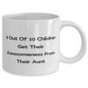 New Aunt, 9 Out Of 10 Children Get Their Awesomeness From Their Aunt, Funny Mother's Day 11oz 15oz Mug For view 2