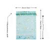 100 Moon Star Organza Jewelry Gift Pouch Candy Pouch Moon Drawstring Wedding Favor Bags AUG (5x7 inch, turquoise) view 2