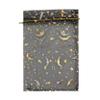100 Moon Star Organza Jewelry Gift Pouch Candy Pouch Moon Drawstring Wedding Favor Bags AUG (5x7 inch, black) view 1