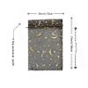 100 Moon Star Organza Jewelry Gift Pouch Candy Pouch Moon Drawstring Wedding Favor Bags AUG (5x7 inch, black) view 2