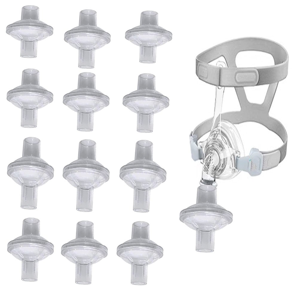 12 Packs Universal Filters Fit in-Line Filter,Filtered Air Connector Compatible with Dreamstation,Fits All 22mm 25mm Heating Tube Machine