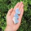 3 Pieces Rough Natural Angelite Crystals (About 4 - 6 oz) view 4