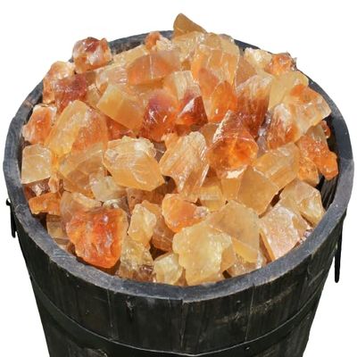 1/4 lb Bulk Lot Natural Rough Honey Calcite (Raw Crystal, Caramel Calcite) 4 oz