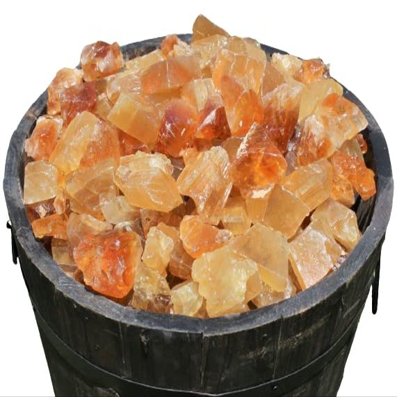 1/4 lb Bulk Lot Natural Rough Honey Calcite (Raw Crystal, Caramel Calcite) 4 oz