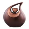 Teardrop Urn Bronze- Urns for Adult Men and Women - Cremation Urns for Ash, Funeral/Burial Urns, Decorative and Keepsake ERN, Heart Urn, 2.5 LTR view 1