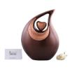 Teardrop Urn Bronze- Urns for Adult Men and Women - Cremation Urns for Ash, Funeral/Burial Urns, Decorative and Keepsake ERN, Heart Urn, 2.5 LTR view 2
