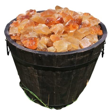 1/2 lb Bulk Lot Natural Rough Honey Calcite (Raw Crystal, Caramel Calcite) 8 oz