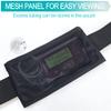 No-Bounce Insulin Pump Belt Holder for Tandem T-Slim Breathable Diabetic Pouch Epipen Tubing Strentchy Waistband Fanny Pack for Active T1D Walking Running Sleeping One Size Fits All Black view 2