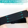 No-Bounce Insulin Pump Belt Holder for Tandem T-Slim Breathable Diabetic Pouch Epipen Tubing Strentchy Waistband Fanny Pack for Active T1D Walking Running Sleeping One Size Fits All Black view 4