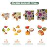 Akeeko Reusable Beeswax Food Wraps - Assorted 9 Packs, Reusable, Plastic-Free Food Storage, 5 Small, 2 Medium, 1 Large, 1 Extra Large Wraps with Plants and Boho Birds Pattern view 2