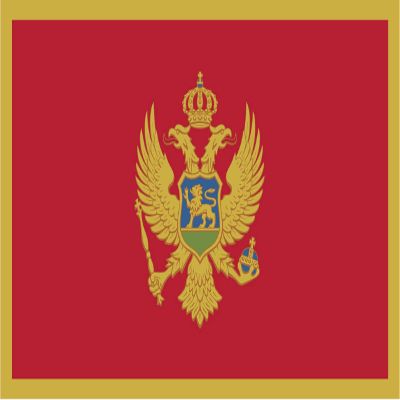 Montenegro Flag Magnets | 2-Pack | 5-Inches by 3-Inches | Premium Quality Heavy Duty 30MIL Magnetic Prints | MagnetPD488