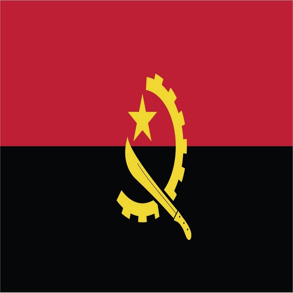 Angola Flag Magnets | 2-Pack | 5-Inches by 3-Inches | Premium Quality Heavy Duty 30MIL Magnetic Prints | MagnetPD371