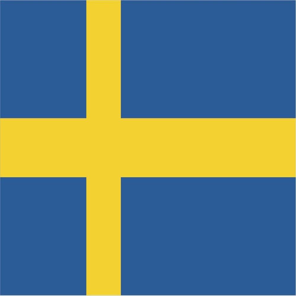 Sweden Flag Magnets | 2-Pack | 5-Inches by 3-Inches | Premium Quality Heavy Duty 30MIL Magnetic Prints | MagnetPD543