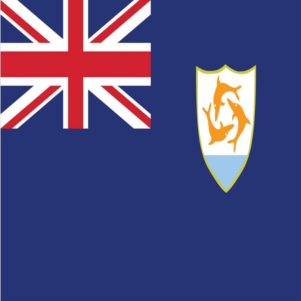 Anguilla Flag Magnets | 2-Pack | 5-Inches by 3-Inches | Premium Quality Heavy Duty 30MIL Magnetic Prints | MagnetPD372