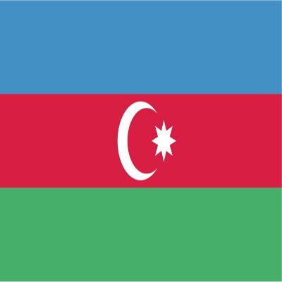 Azerbaijan Flag Magnets | 2-Pack | 5-Inches by 3-Inches | Premium Quality Heavy Duty 30MIL Magnetic Prints | MagnetPD379