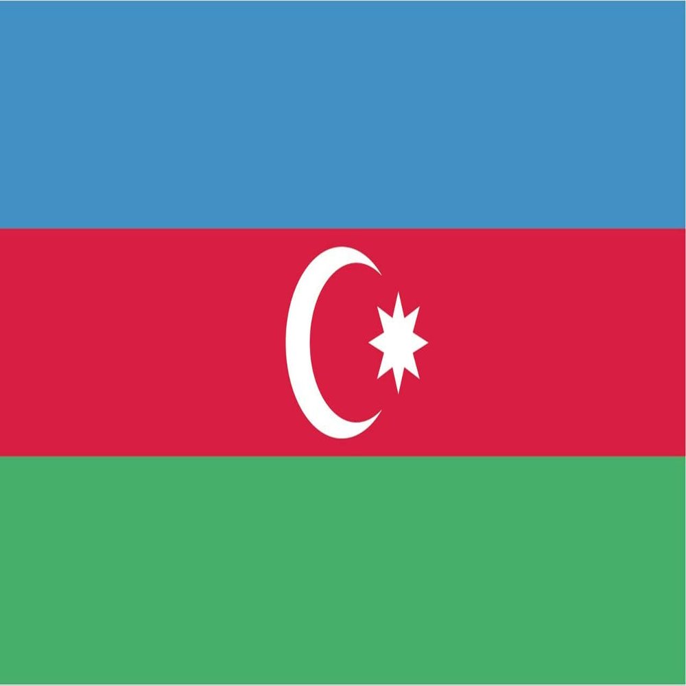 Azerbaijan Flag Magnets | 2-Pack | 5-Inches by 3-Inches | Premium Quality Heavy Duty 30MIL Magnetic Prints | MagnetPD379
